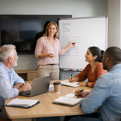 Como planear formação linguística eficaz para equipas com níveis variados