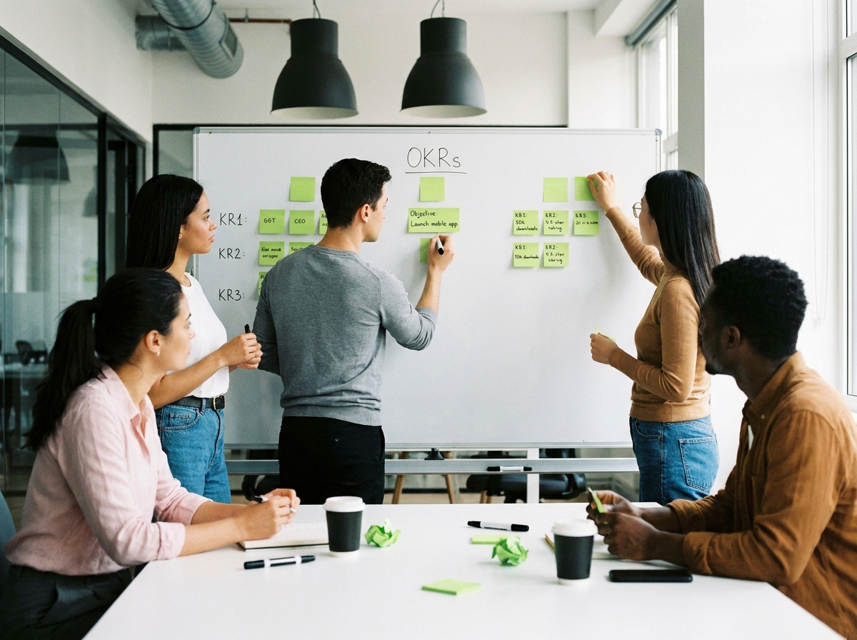 Objetivos, Prioridades e OKR para Equipas