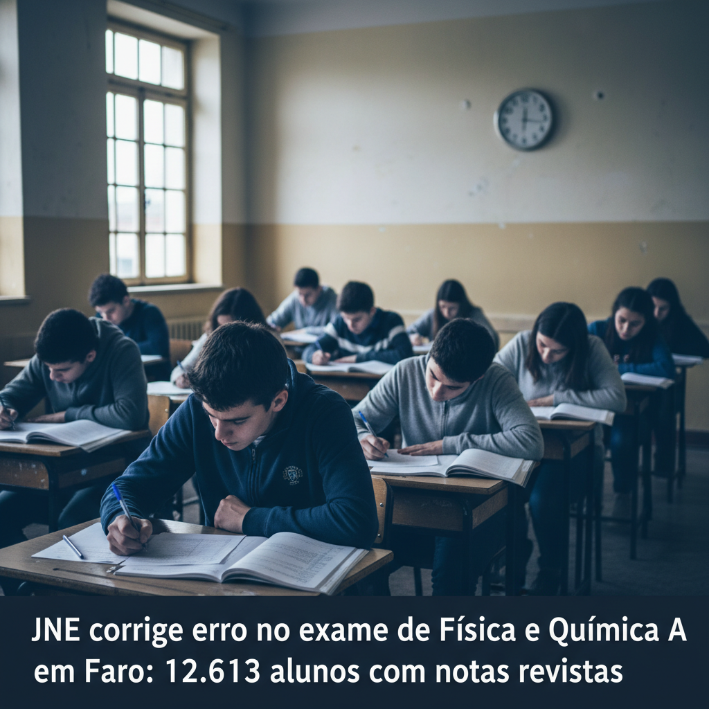 JNE corrige erro no exame de Física e Química A em Faro: 12.613 alunos com notas revistas