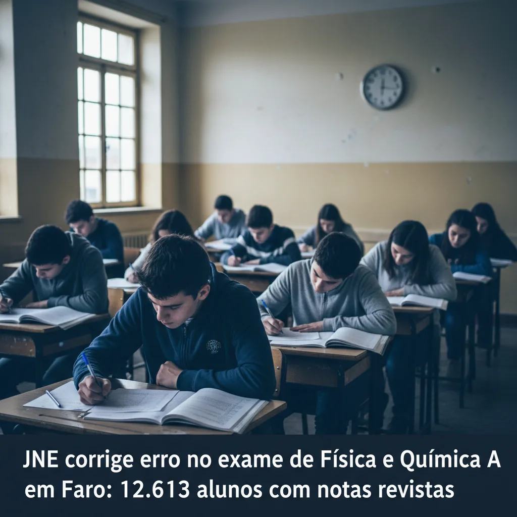JNE corrige erro no exame de Física e Química A em Faro: 12.613 alunos com notas revistas