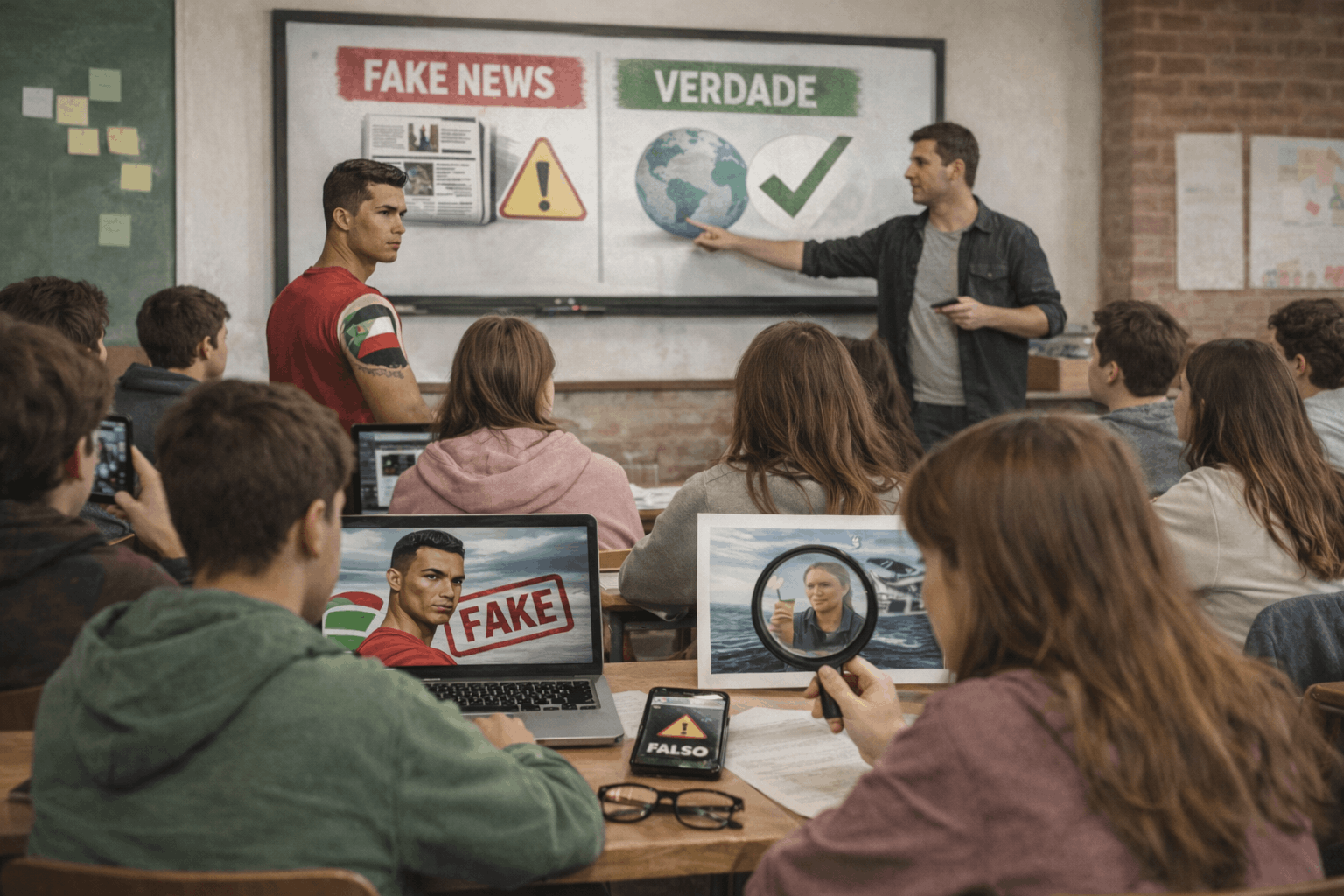 Desinformação nas Escolas Portuguesas: Alunos de Évora Aprendem a Detectar Conteúdos Falsos