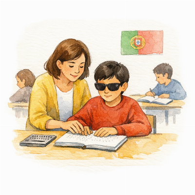 Alunos com cegueira enfrentam falta de apoio nas escolas públicas portuguesas