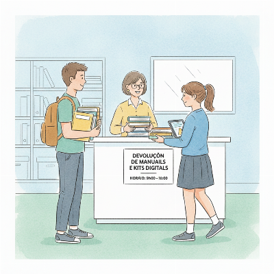 Calendário de Devolução de Manuais e Kits Digitais na Escola Básica e Secundária da Chamusca
