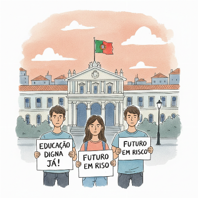 Estudantes protestam em Lisboa contra falhas nos exames e pedem demissão do ministro