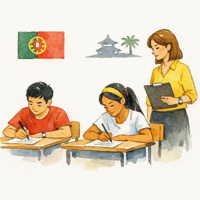 Adaptação dos horários dos exames nacionais nas escolas portuguesas no estrangeiro para evitar desigualdades