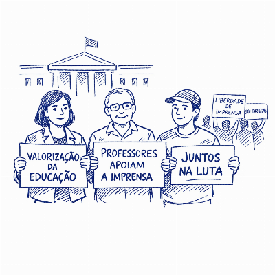 Professores em Portugal manifestam solidariedade com trabalhadores da Lusa: o papel da informação independente na educação