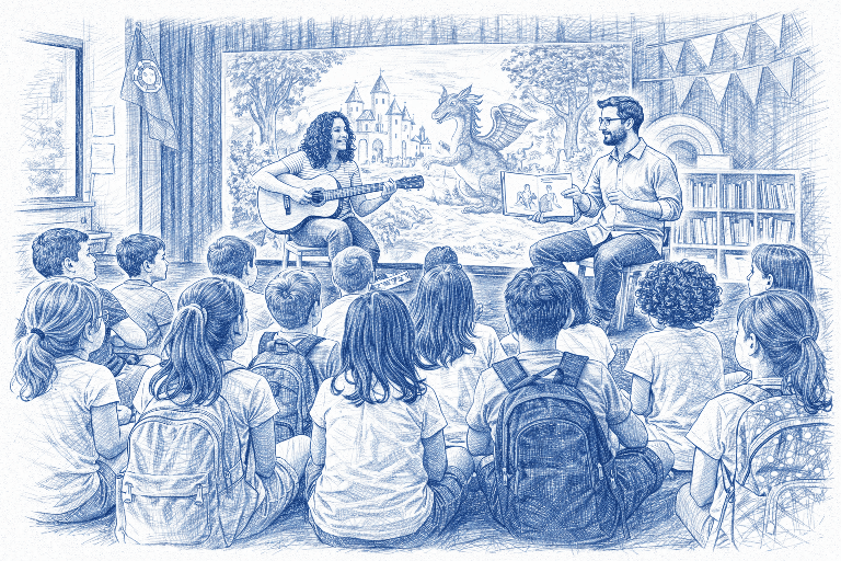 Conto Musical 'Zina, A Baleia Azul' na Escola da Ponta do Sol: Inovação e Cultura na Educação Básica em Portugal