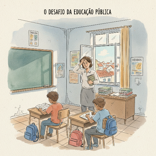 Escolas mais afetadas pela pobreza enfrentam grave falta de professores