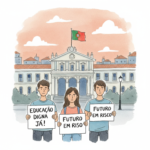Estudantes protestam em Lisboa contra falhas nos exames e pedem demissão do ministro