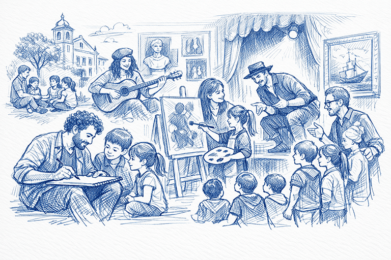 Projeto 'A Nossa Voz' em Évora: 18 Artistas Mediadores para Revolucionar a Educação Artística no Alentejo