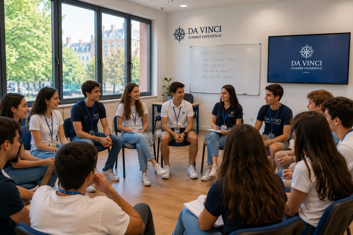 Aula em grupo — Summer School Da Vinci