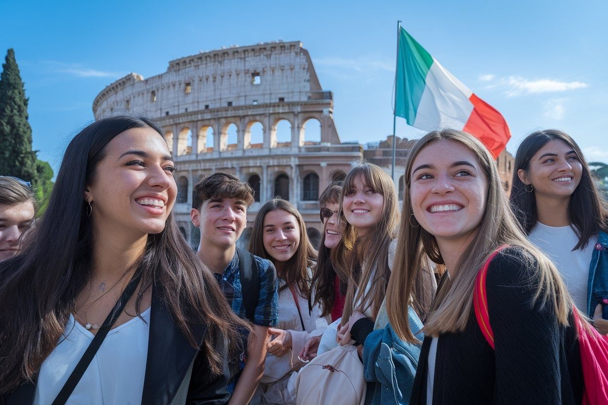 Junto ao Coliseu — Summer School Da Vinci