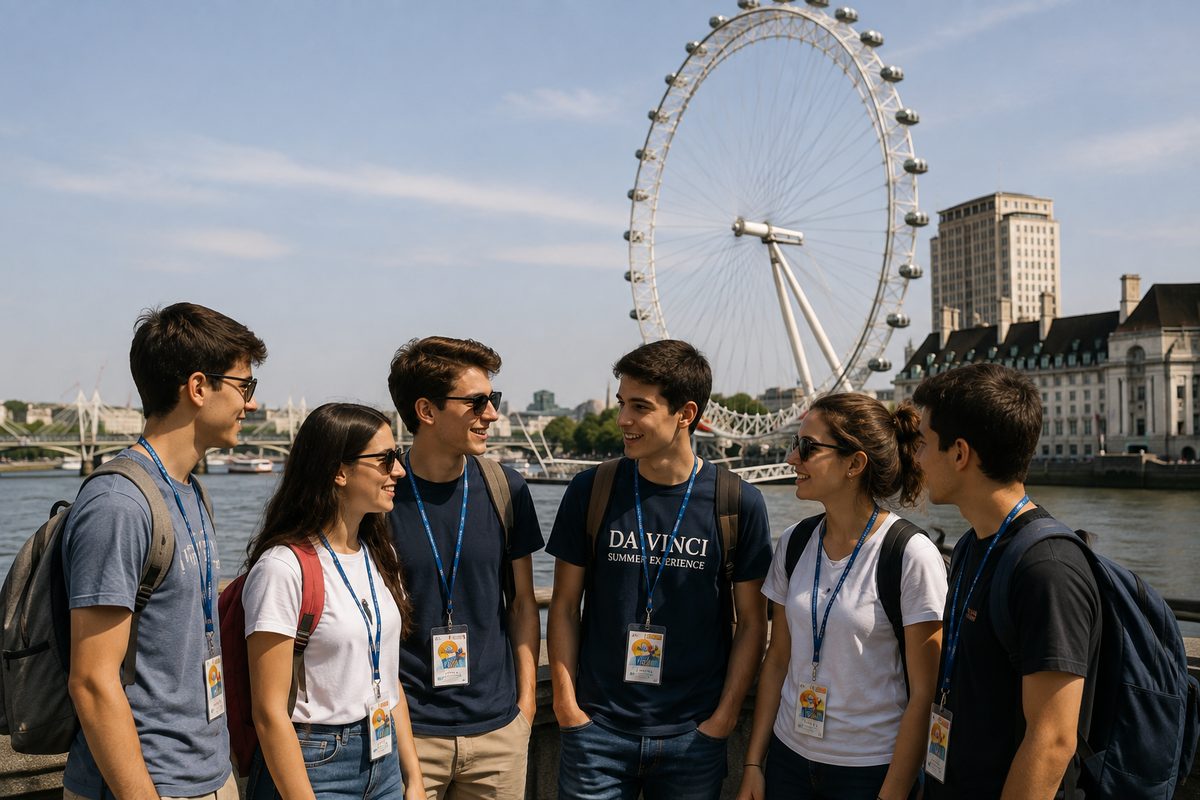 Grupo em Londres — Summer School Da Vinci